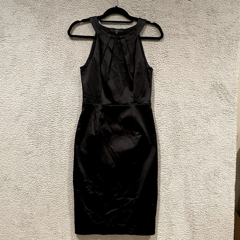 Coast Dress Womens UK 10 Black Sleeveless Midi Evening Event Party